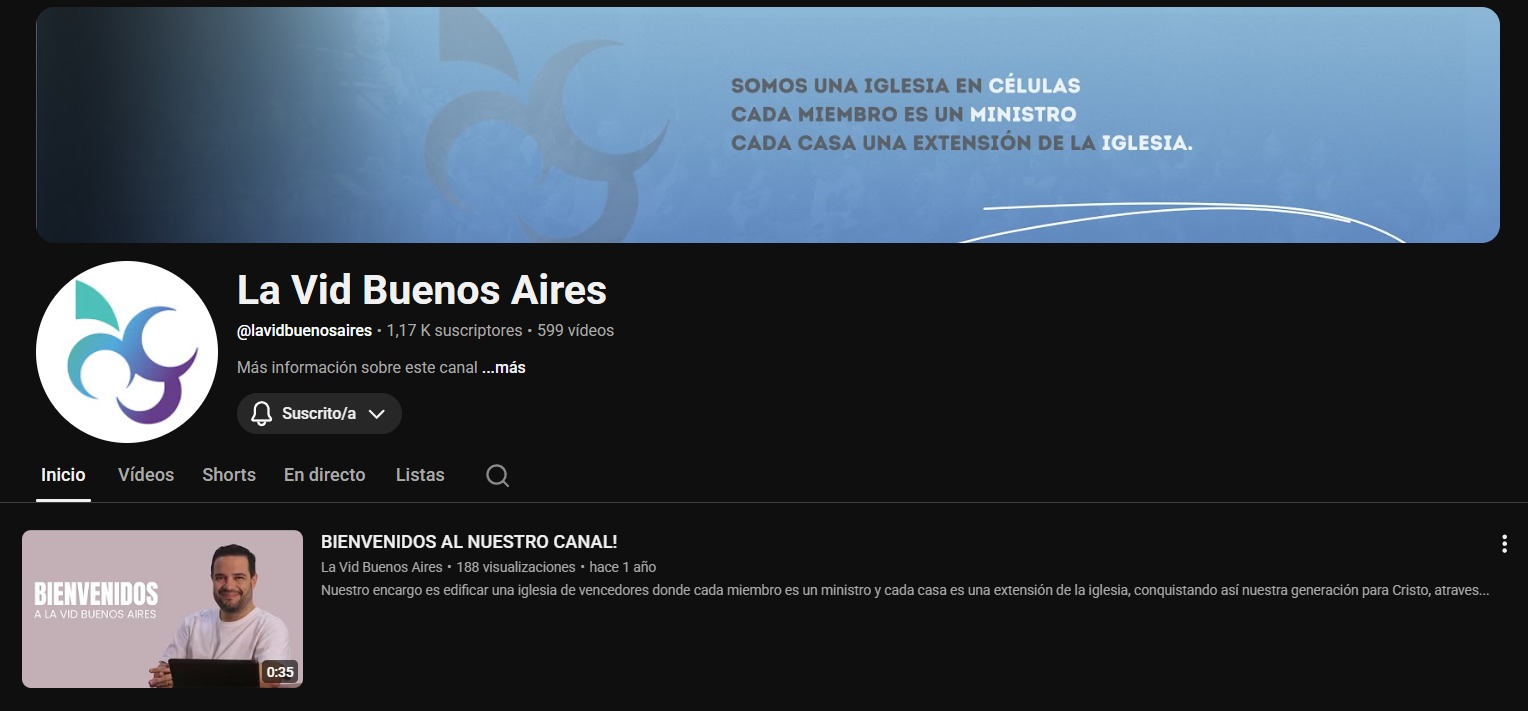 Canal de YouTube de LaVid Buenos Aires